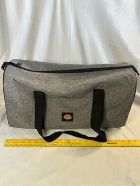 Dickies Gray Travel Duffel with Black Straps